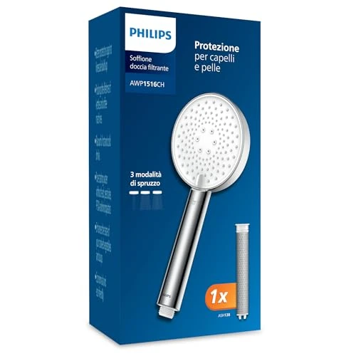 Offerta a tempo: Philips - Soffione Doccia con Filtro per Protezione Capelli e Pelle — 38% da 34,99 € a 21,79 €