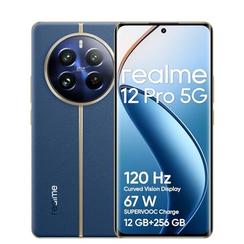 Limitiertes Angebot: realme 12 Pro 5G Smartphone, 12+256GB, Sony Portrait Camera 2X Optical Zoom, IMX882 OIS Camera, 6.7 inch 120Hz Curved Vision Displa, 67W SUPERVOOC Charge, 5000mAh Massive Battery， Blue von 440.14 EUR auf 440.14 EUR (Spare 0%)
