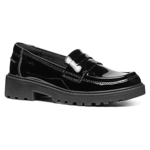 Geox J Casey Girl C, Mocassino, Black, 29 EU