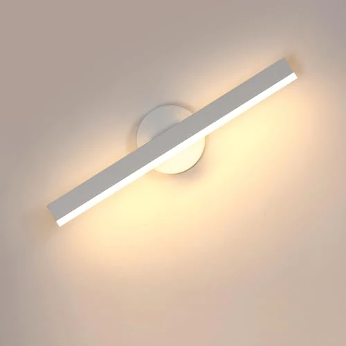 Tijdelijke aanbieding: Wandlamp voor binnen, 12 W, moderne led-wandlamp, 300 graden draaibaar, warm wit, 3000 K, witte spiegellamp voor toilet, woonkamer, slaapkamer, trap van 21.98 € naar 21.98 € (0.00% korting)