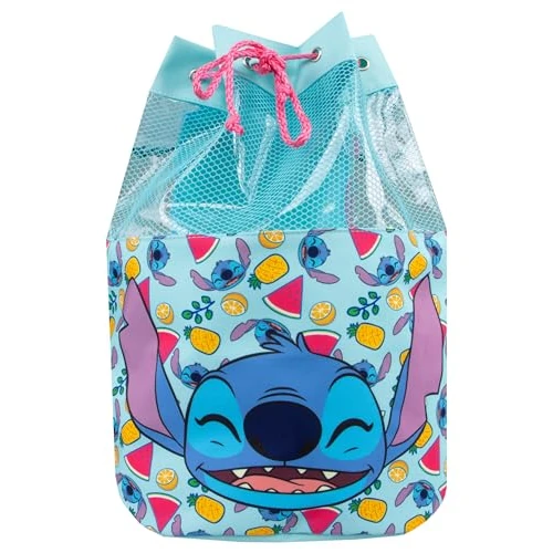 Limited offer: Disney Lilo And Stitch Swim Bag | Stitch Backpacks | Girls Swim Bag | Blue One Size from 38.11 EUR to 30.49 EUR (save 20%)