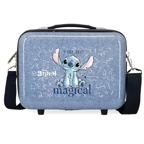 Joumma Disney Stitch You Are Magical Necreme, aanpasbaar, blauw, 29 x 21 x 15 cm, stijf, ABS, 9,14 l, 0,8 kg, Blauw, Aanpasbaar