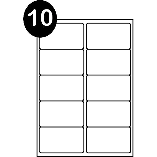 Tijdelijke aanbieding: Double Dragon, A4 zelfklevende adresetiketten stickerpapier, 10 etiketten per vel, 100 vellen, 99,1 x 57 mm, 1000 etiketten. voor laserafdrukken, inkjetafdrukken, pen/potlood/marker handschrijven van 11.25 EUR naar 11.25 EUR (korting 0%)