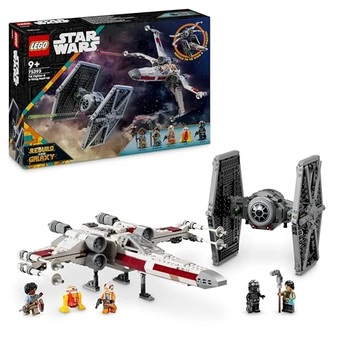 Offerta a tempo: LEGO Star Wars 75393 Mash-up TIE Fighter e X-Wing - Giocattolo da Costruire con 2 — 24% da 109,99 € a 83,58 €
