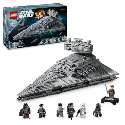 LEGO Star Wars Gwiezdny Niszczyciel Imperium, Zabawka dla Dziecka do Zbudowania, Zestaw Konstrukcyjny Gwiezdne Wojny: Nowa Nadzieja, Pomysł na Prezent dla 10-latka, dla Chłopców i Dziewczynek, 75394