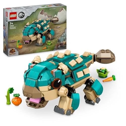 Offre limitée : LEGO Jurassic World Bébé Bumpy, l’ankylosaure - Un Dinosaure pour Les Fans de La Colo du Crétacé et Les Enfants dès 7 Ans - Jouet de Construction sur Le Thème des Dinosaures et de l’Aventure 76962 de 24.99 EUR à 19.99 EUR (remise 20%)