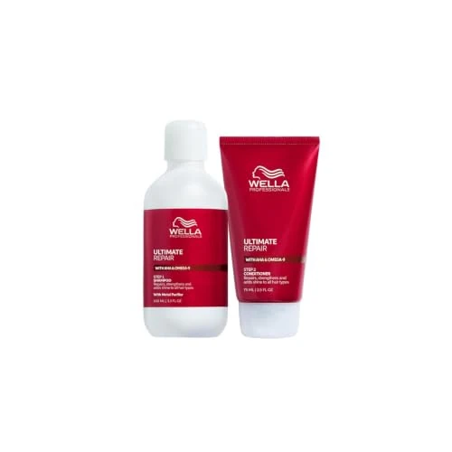 Offerta a tempo: Wella Professionals ULTIMATE REPAIR Shampoo 100 ml & Conditioner 75 ml - Per Tutti i Tipi di Capelli Danneggiati, Tecnologia AHA e OMEGA 9 - 64% da 24.01 € a 8.69 €