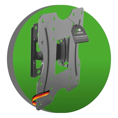 Limited-time offer: conecto TV Wall Mount Tilting and Pivoting Universal Bracket Max. VESA 200 x 200 mm for 23-42 Inch Flat & Curved Heel Monitor up to 30 kg Black from 10.00 GBP to 10.00 GBP (save 0%)