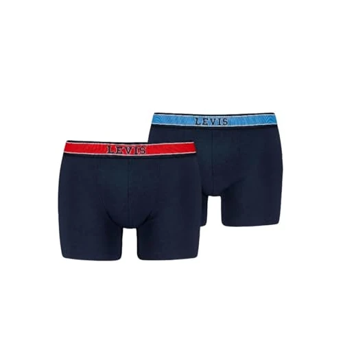 Levis Men COLLEAGIC bokserki 2 szt, Navy Red Combo, S