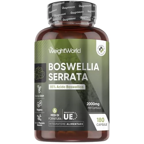 Limited offer: Boswellia Serrata Extract | 85% Boswellic Acid | 180 Capsules | 6 Months Supply | 2000mg per Capsule | 5:1 Extract | Indian Frankincense Resin | Magnesium Stearate-Free & Vegan | 1 a Day | Made in EU from 22.99 EUR to 21.84 EUR (save 5%)
