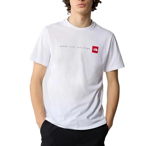 Limitiertes Angebot: The North Face NF0A87NSFN4 M S/S Never Stop Exploring Tee T-Shirt Herren TNF White Größe M von 40.00 EUR auf 31.00 EUR (Spare 22%)