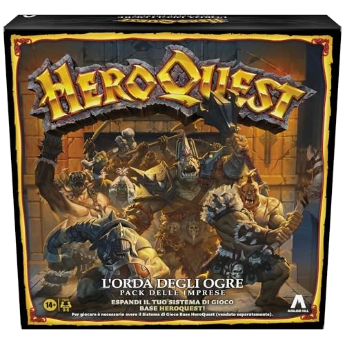 Tijdelijke aanbieding: Avalon Hill, HeroQuest, set van de bedrijven L'Orda dei Ogre, rollenspel, om te spelen heb je het HeroQuest basisspelsysteem nodig - Italiaanse versie van 64.89 € naar 64.89 € (0.00% korting)