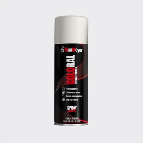 Offerta a tempo: MAXMEYER Spray Coloral 0.4L Ral 9010 Bianco Lucido - 43% da 13.90 € a 7.99 €