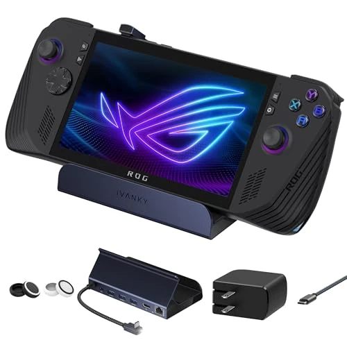 Offerta a tempo: iVANKY 8-in-1 ROG Xbox Ally X Dock con Caricatore PD da 65W, Steam Deck/Legion Go Docking Station con HDMI 2.0 4K@144Hz, 3*USB-A 3.0, Carica USB-C da 100W, Ethernet da 1Gbps (Con adattatore da 65 W) - 63.91% da 89.99 € a 32.48 €