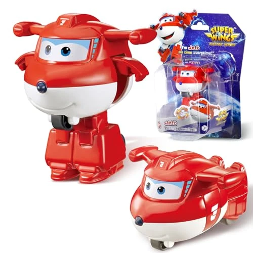 Limited-time offer: Super Wings Transforming Jett Toys 2 in 1 Action Figure 2 Inch Robot Plane Toy Transforming Toy for Boys Girls Age 3+ from 12.95 £ to 12.95 £ (save 0.00%)