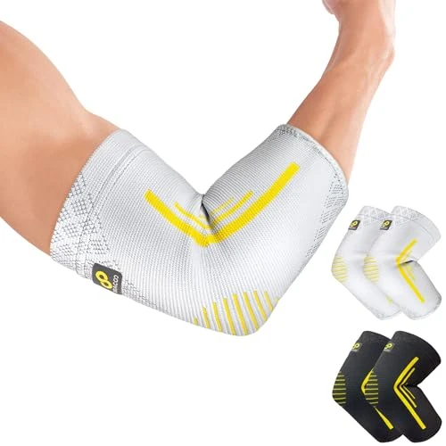 Offerta a tempo: Bracoo Tutore Epicondilite Gomito, Gomitiera per Epicondilite, Tutore Gomito per Uomo Donne, Epicondilite Fascia Compressione Per Tendinite, Sport, Tennis, Golf, EE92, Grigio, XL - 0.00% da 9.99 € a 9.99 €