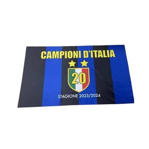 Zeitlich begrenztes Angebot: Flagge Inter groß gestreift 100 x 150 cm - Saison Wappen 2023/24-20. Wappen und Zweiter Stern von 26.91 € auf 26.89 € (0.07% Rabatt)