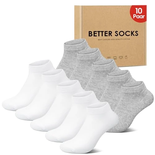 Offerta a tempo: IceReco 10 Paia Calzini Uomo Corti Calze Donna Corte Cotone 39-42 Grigio - 56% da 29.99 € a 13.29 €