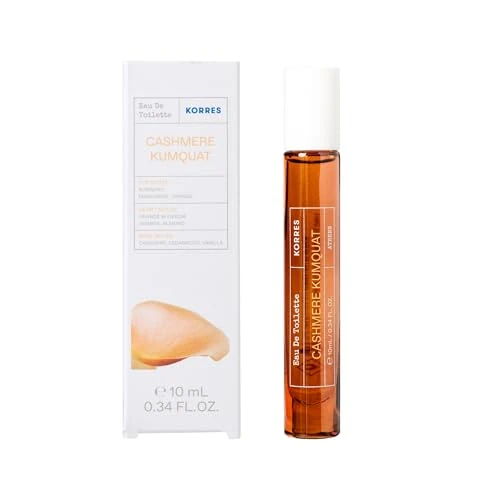 Offerta a tempo: KORRES CASHMERE KUMQUAT EDT Eau de Toilette per donna e uomo in pratico formato da viaggio deluxe, profumo caldo e dolce, vegano, 10 ml - 40% da 15.90 € a 9.50 €