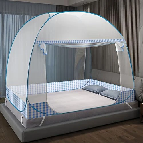 Oferta limitada: Mosquitera y cama, cama plegable, cama portátil para dormitorio, exterior, camping y pícnic, color azul, 190 x 100 x 100 cm de 35.08 € a 35.08 € (ahorro 0.00%)