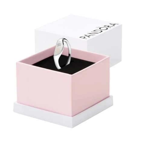 Zeitlich begrenztes Angebot: PANDORA ME Halbierter Emaille Siegelring aus Sterling Silber mit Zirkonia Steinen, Größe: 50, 193325C01-50 von 39.00 € auf 39.00 € (0.00% Rabatt)