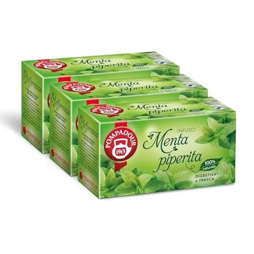 Limited-time offer: Pompadour, Peppermint Infusion, 60 Filters (3 Packs of 20 Filters), Digestive & Fresh, RFA-Certified, 100% Natural, Lactose, Gluten & Allergen Free, Vegan from 15.80 GBP to 15.80 GBP (save 0%)