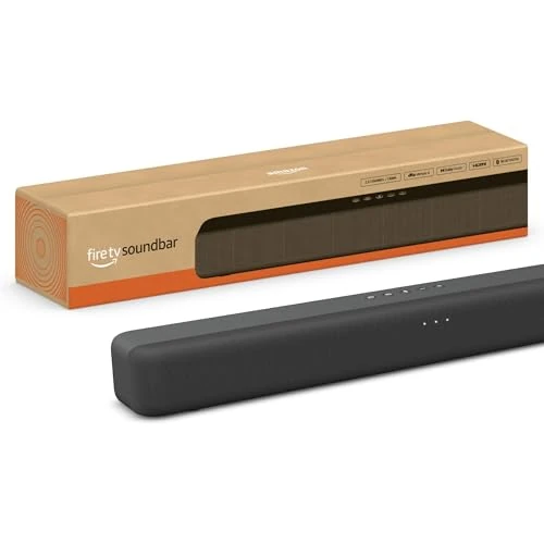 Limited-time offer: Amazon Fire TV Soundbar, 2.0 speaker with DTS Virtual:X and Dolby Audio, Bluetooth support from 119.99 GBP to 89.99 GBP (save 25%)