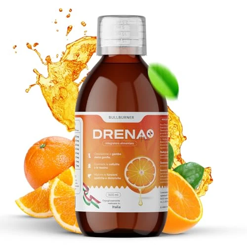 Bull Burner Vetverbranding, sterk afslanken, vetverbranding, krachtig, snel, anti-cellulitis, ontgifting, lever en darmen, platte buik en gewicht, 500 ml, Made in Italy