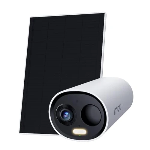 Imou 2K Solar Security Camera Outdoor Wireless, Battery CCTV Camera Solar Panel, Wireless Home Security Camera with Color Night Vision, Human & Motion Detection, Siren Spotlight, Privacy Mode, IP66