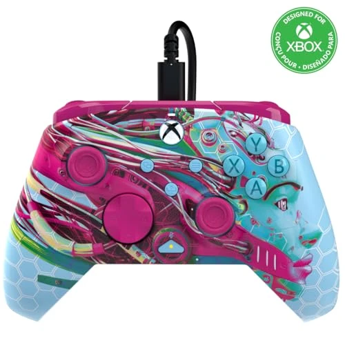 PDP Xbox REMATCH GLOW Wired controller ANDROID DREAMS