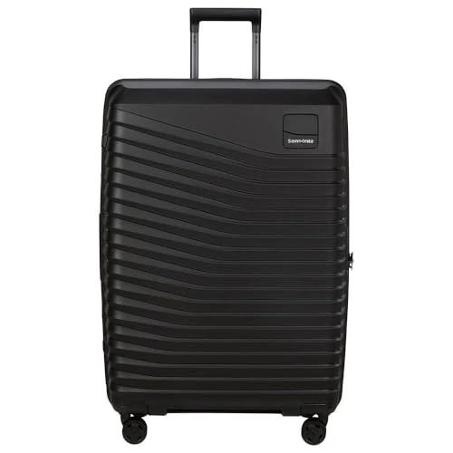 Samsonite Intuo - Spinner L, Expandable Suitcase, 75 cm, 105/115 L, Black (Black)