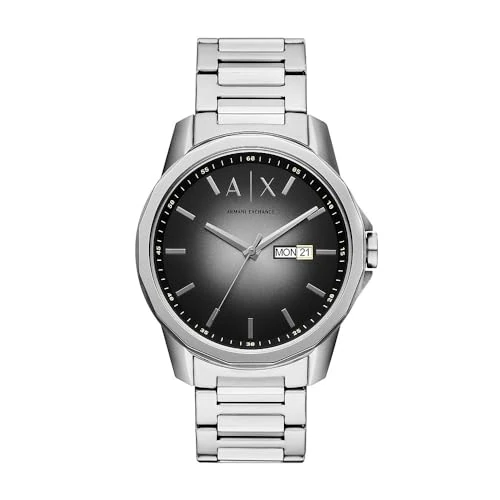 Begrenztes Angebot: Armani Exchange Herrenuhr, Quarz-Dreizeiger-Datumwerk und 44mm Gehäusegröße mit Edelstahl- oder Lederarmband von 134.83 EUR auf 134.83 EUR (Rabatt 0%)