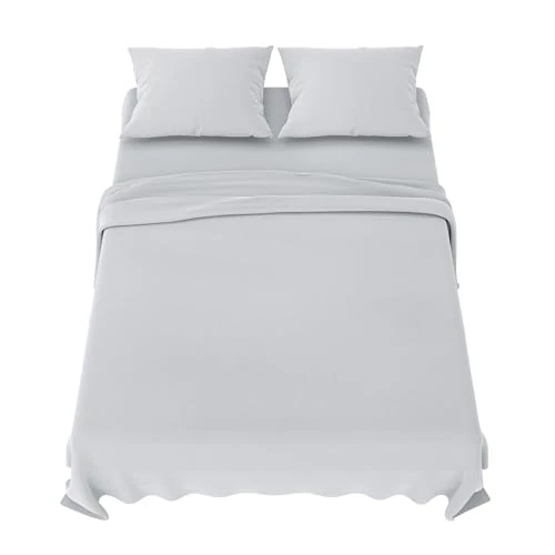 Offre limitée : Dreamzie - Parure de Lit 180x200 cm - Gris Clair - Microfibre Douce de 27.54 € à 26.09 € (5% de remise)