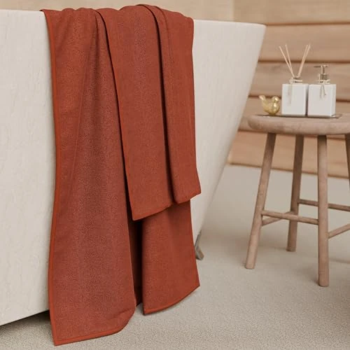 Offerta a tempo: PETTI Artigiani Italiani - Asciugamani Bagno in 100% Spugna di Cotone, Set Asciugamani 1+1, 2 Pezzi 1 Asciugamano Viso e 1 Asciugamano Mani, Asciugamani Terra Cotta - 20% da 14.90 € a 11.90 €