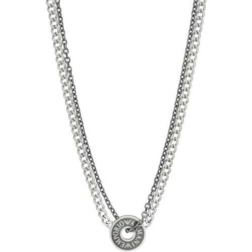 Limited-time offer: EMPORIO ARMANI Men's Stainless Steel with lobster clasp closure Pendant necklace from 112.50 GBP to 112.50 GBP (save 0%)