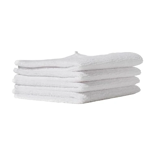 Offre limitée : Furniture Clinic Pack de 4 Chiffons en Microfibre - Non Pelucheux - Chiffons de Nettoyage Blancs - Réutilisables et lavables de 5.79 € à 5.79 € (0.00% de remise)