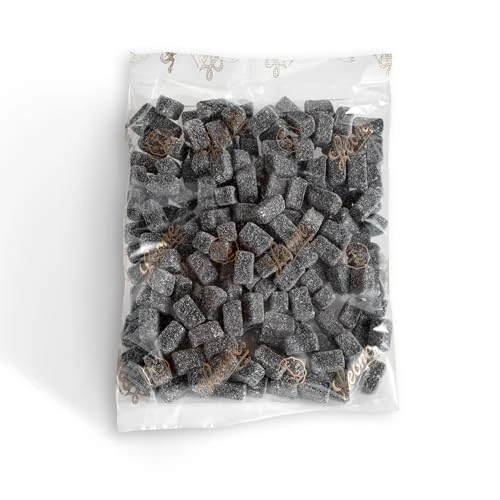 Leone seit 1857 - Nachfüllbeutel für Bonbon-Portionierer - Sukaj Fruchtgummis - Orangenaromatisierte Lakritzbonbons von Leone - 500g Beutel