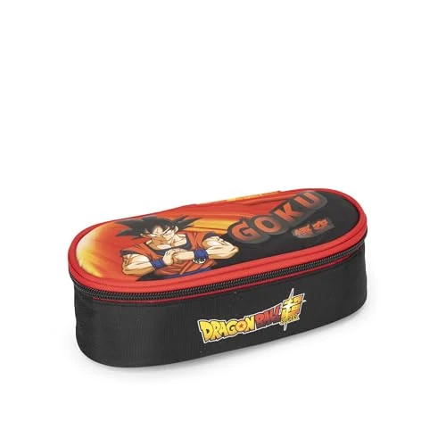 Offerta a tempo: DRAGON BALL SUPER - Astuccio Scuola Ovale Ufficiale Dragon Ball, Ideale per Riporre la Cancelleria, con Divisorio Interno con Passanti Elastici e Pratica Chiusura a Zip, 22 x 7h x 9,5 cm - 20% da 20.00 € a 16.00 €