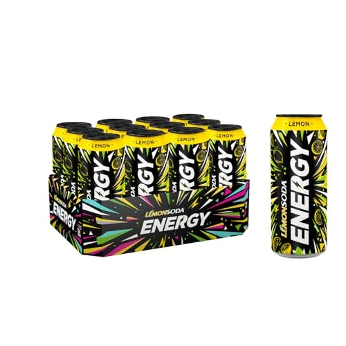 Offerta a tempo: Lemonsoda Energy | Lemon Original, Energy Drink al Gusto di Limone, 12 Lattine da 50 cl, con Succo di Limoni Siciliani, Mix di Vitamine e Caffeina - 34% da 17.88 € a 11.88 €