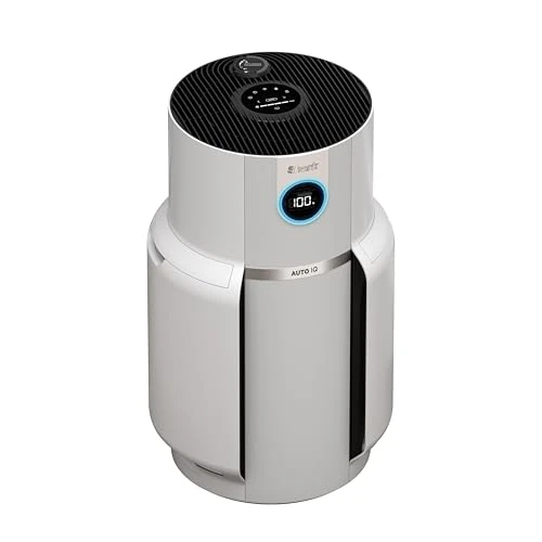 Shark NeverChange up to 5 years Max Indoor Air Purifier, Covers 130 m², HEPA Filter 5 Years, Capture 99.97% Allergens, Automatic Mode, Silent, LED, White HP300EU