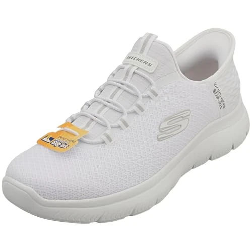 Offerta a tempo: Skechers Uomo Summits High Range Slip-On, White Mesh/Trim, 42 EU - 35% da 84.95 € a 55.49 €