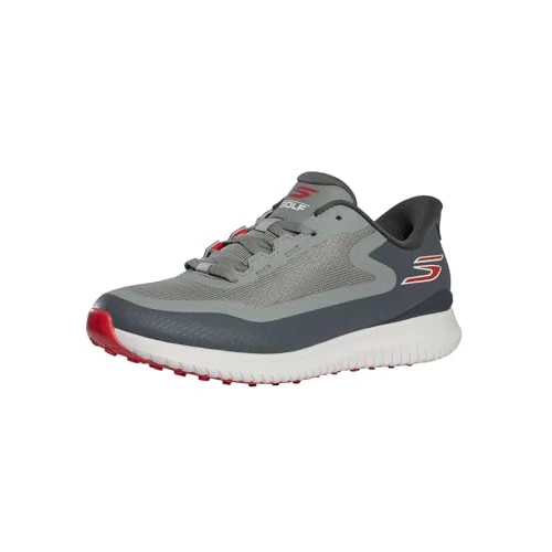 Offerta a tempo: Skechers Uomo Slip-Ins: Go Golf Flight Spikeless Lace Up Mesh Sneakers for Men Slip-in ALLENATRICE, Grey, 43 EU - 35% da 99.95 € a 64.99 €