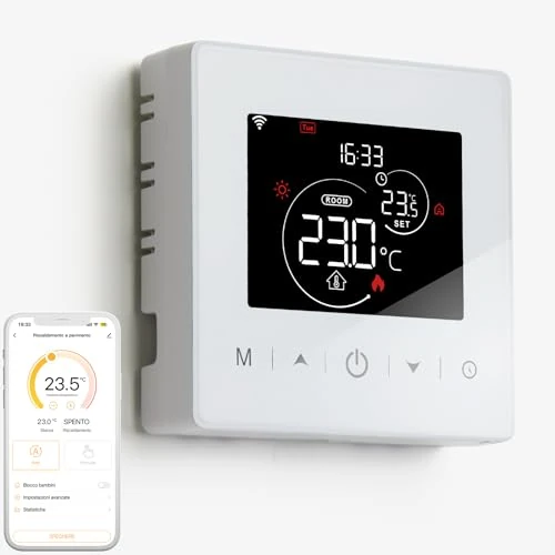 Oferta limitada: Termostato WiFi de 2 Hilos a Pilas para calderas de Gas.termostato programable semanalmente controlable por Tuya o Smart Life.Termostato Compatible con Google Assistant y Alxea. de 45.99 EUR a 45.99 EUR (ahorro 0%)
