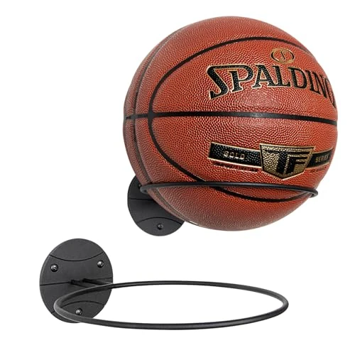 Offerta a tempo: PUERSI 2 Pezzi Porta Palloni da Muro,Supporto Pallaone da Pallacanestro, Porta Palla da Basket Muro per Palline per Basket, metallo nero - 0.00% da 23.99 € a 23.99 €