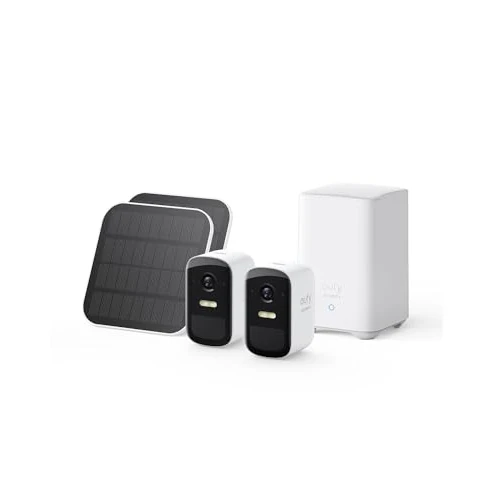 Offerta a tempo: eufy Security eufyCam 2C Kit 2 telecamera wifi esterno senza fili, telecamera pannello solare, con durata della batteria di 180 giorni, 1080p HD, IP67, visione notturna, senza canone mensile - 5% da 150.62 € a 143.09 €