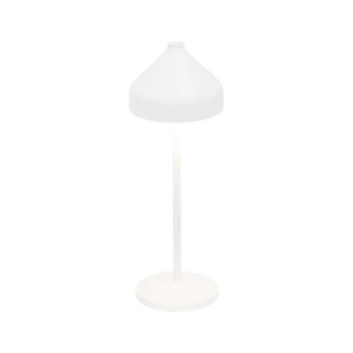 Tijdelijke aanbieding: Zafferano, Amelie Lamp, Snoerloze Oplaadbare Tafellamp met Touch Control, Geschikt voor Binnen en Buiten, Dimmer, 2200-3000 K, Hoogte 34 cm, Witte Kleur van 112.59 EUR naar 112.59 EUR (korting 0%)