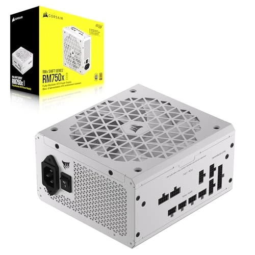 Offre limitée : Corsair RM750x SHIFT Alimentation ATX Entièrement Modulaire - Interface Latérale Modulaire - Compliant ATX 3.1 & PCIe 5.1 - Condensateurs Évalués à 105°C - Efficacité 80 PLUS Gold - Blanc de 154.90 € à 127.01 € (18% de remise)