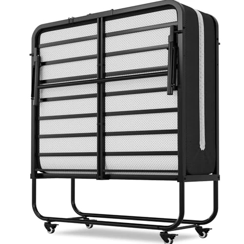 Begrenztes Angebot: Gästebett Klappbar 90x200 cm mit 10cm Dicker Schaumstoff Matratze Klappbett 90x200 Erwachsene Langlebiger & Robuster Metallbettrahmen mit 4 Laufrollen Faltbares Reisebett bis 200 kg belastbar von 169.99 EUR auf 169.99 EUR (Rabatt 0%)