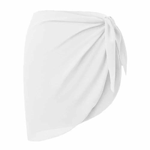 Oferta limitada: 1 Pareo de Playa de Gasa, la Mitad de la Playa Está Cubierta por Un Pareo, Pareo Medio Cubreplaya, Falda de Playa de Gasa, Funda de Playa Fit Bikini Holiday - Blanco de 5.99 € a 5.99 € (ahorro 0.00%)