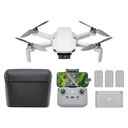 Offerta a tempo: DJI Mini 4K Fly More Combo, drone per adulti, fotocamera 4K HD, < 249 g, stabilizzatore 3 assi, trasmissione video 10 km, return automatico, 3 batterie per tempo di volo max 93', QuickShots - 21% da 439.00 € a 345.99 €